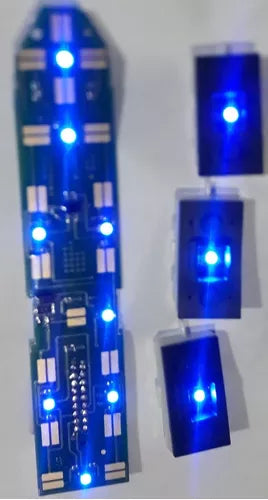 KIT CIRCUITO DO BOTÃO VIDRO ELÉTRICO STILO EM LED AZUL NOVO